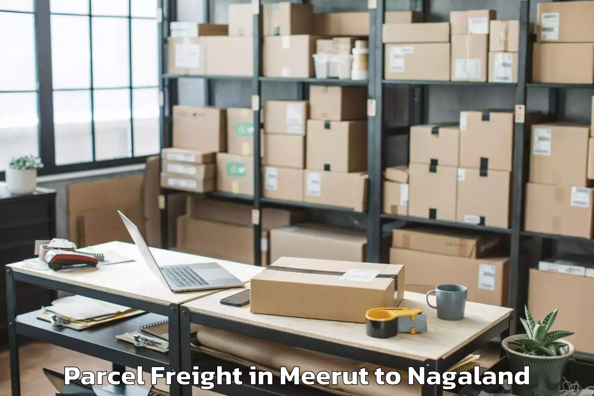 Easy Meerut to Nsong Parcel Freight Booking